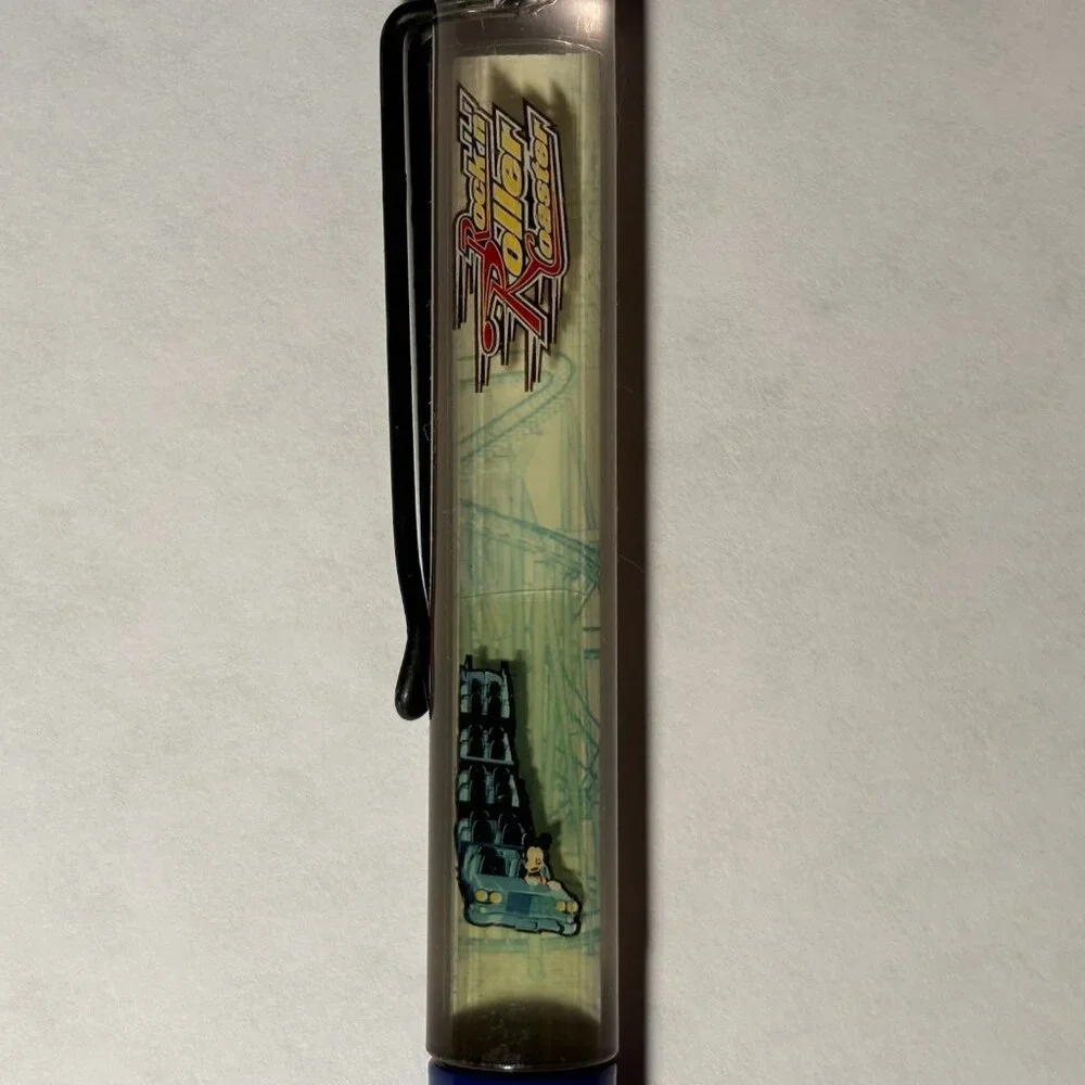 Walt Disney MGM Studios Floaty Pen Mickey Mouse Rides Rockin' Roller Coaster Vtg